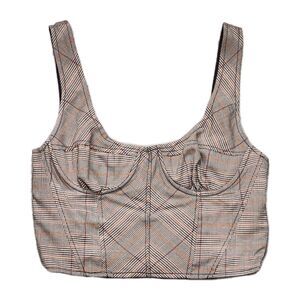 FREE PEOPLE Tara Corset Underwire Top Smock Back Multicolor Sizes Medium